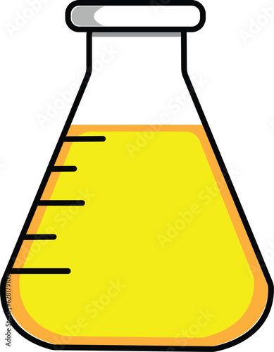 tube with yellow liquid inside