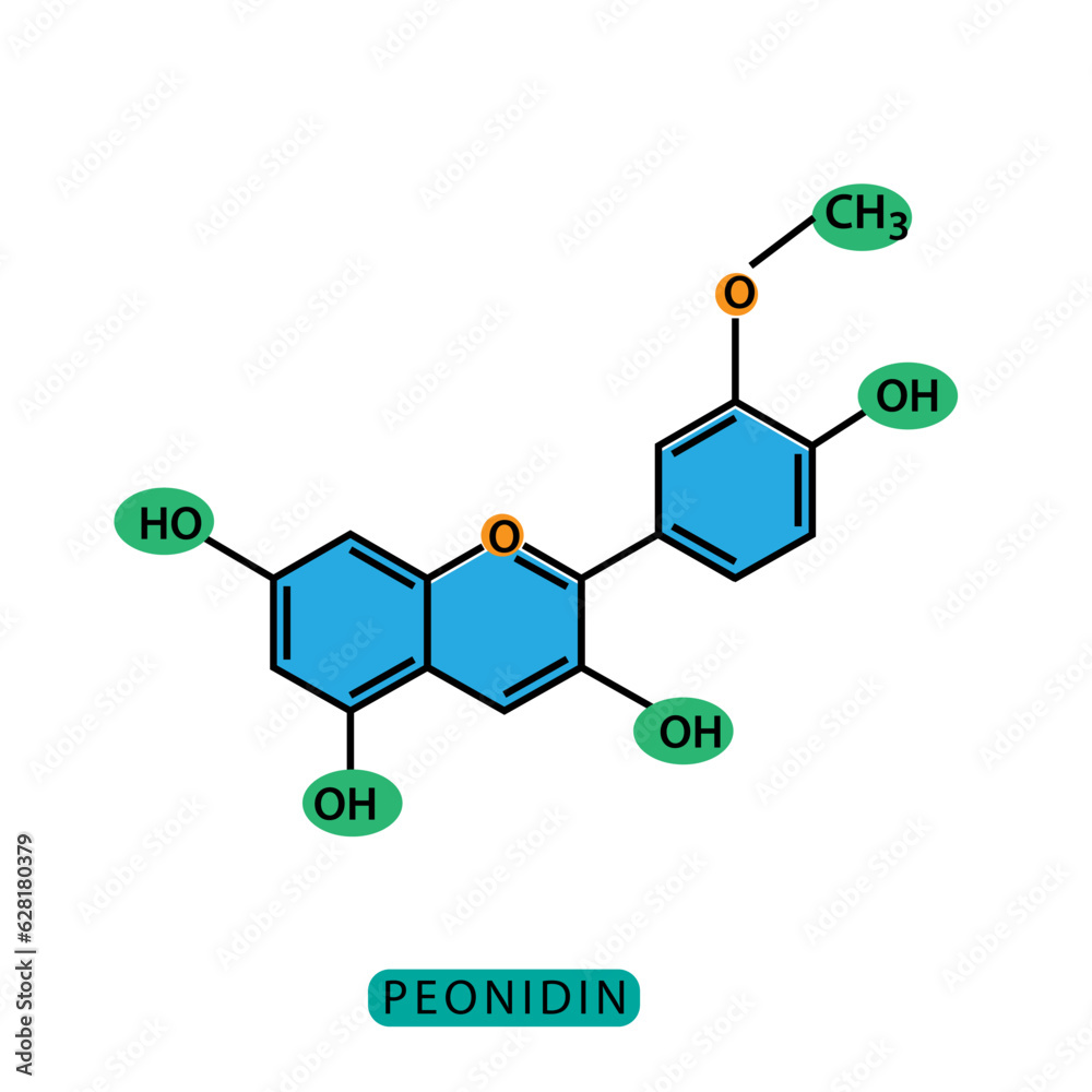 Structure chemical formula icon vector logo design template Structure chemical formula icon vector logo design template