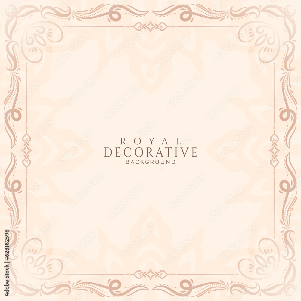 Abstract royal luxury decorative frame background