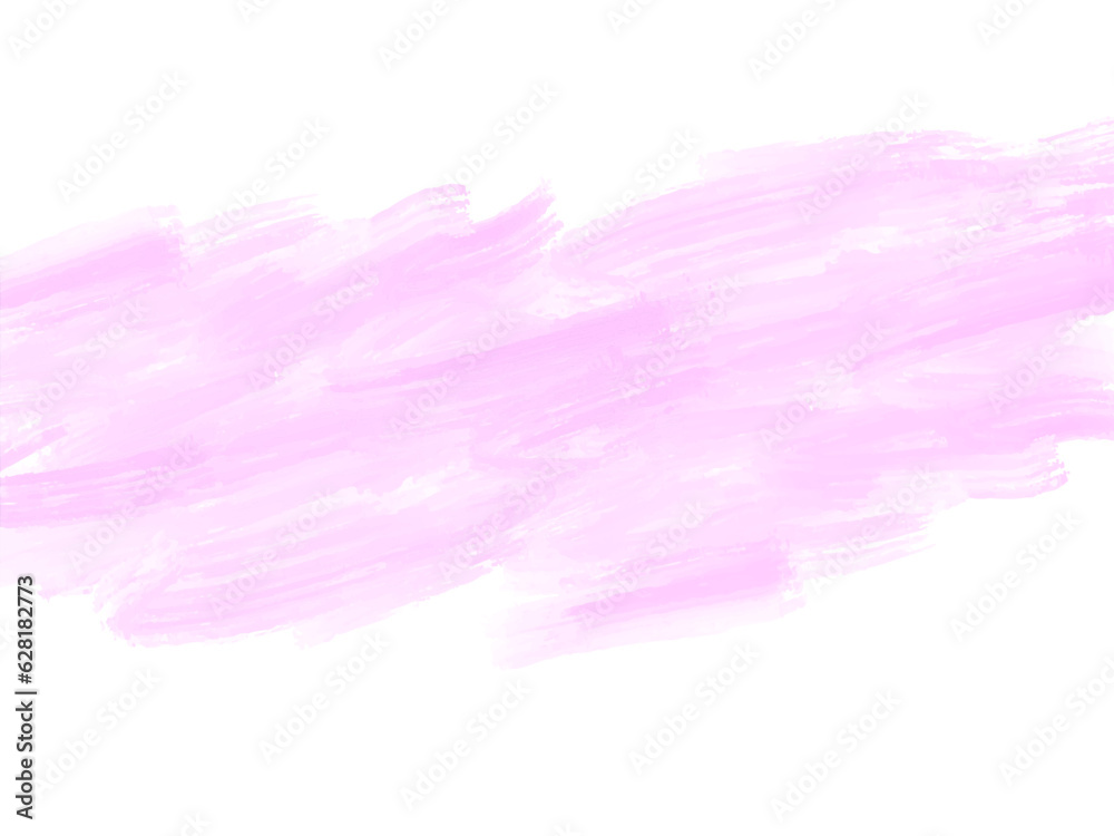 Abstract soft pink watercolor brush stroke design background