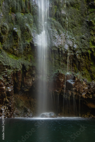 Gorgeous waterfalls on the hiking trails of Madeira  Portuguese island