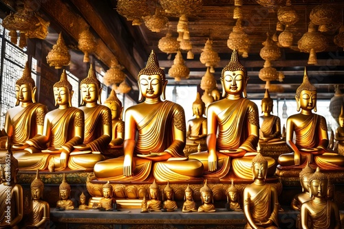 buddha statue in temple si sanphet © zooriii arts