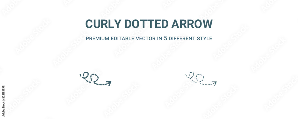 curly dotted arrow icon. Filled and line curly dotted arrow icon from user interface collection. Outline vector isolated on white background. Editable curly dotted arrow symbol curly dotted arrow icon. Filled and line curly dotted arrow icon from user interface collection. Outline vector isolated on white background. Editable curly dotted arrow symbol