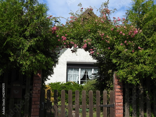 Fotografi countryhouse on the curonian spit in russia