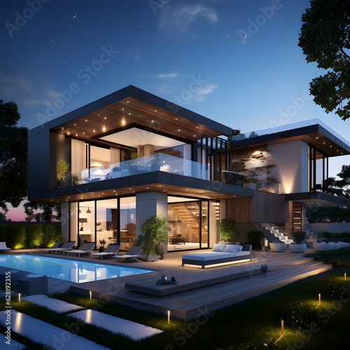 Electronic Smart Home Modern Architecture © Hector