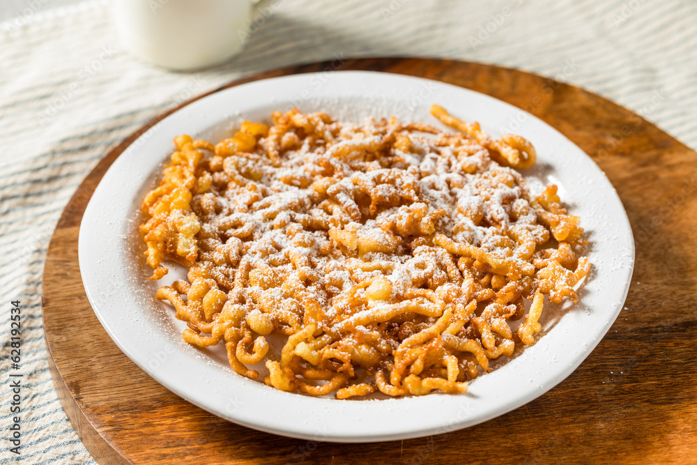 Sweet Powdered Sugar Funnel Cake