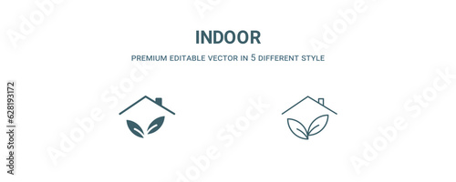 indoor icon. Filled and line indoor icon from nature collection. Outline vector isolated on white background. Editable indoor symbol