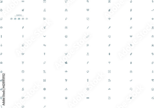 palmatelly icon in 5 different style. Outline, filled, two color, thin palmatelly icon isolated on white background. Editable vector can be used web and mobile
