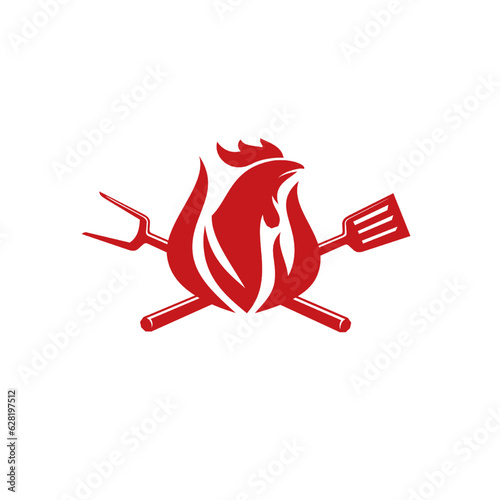 logo concept for roast chicken restaurant