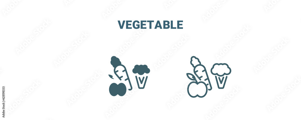 vegetable icon. Line and filled vegetable icon from agriculture and farm collection. Outline vector isolated on white background. Editable vegetable symbol vegetable icon. Line and filled vegetable icon from agriculture and farm collection. Outline vector isolated on white background. Editable vegetable symbol