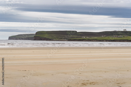 Scottish landscapes around Caithness beach, Northen Scotland landscapes, during a springtime day