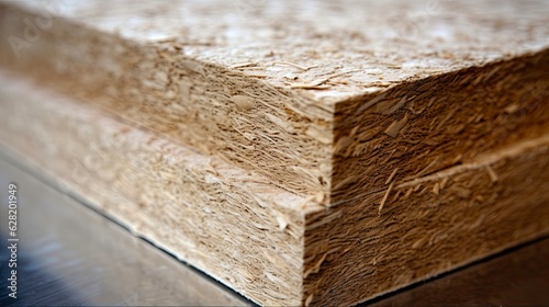 Closeup of Compressed Hemp Fiber Panels - Eco-friendly Thermal Insulation for Energy Saving in Building Materials: Generative AI