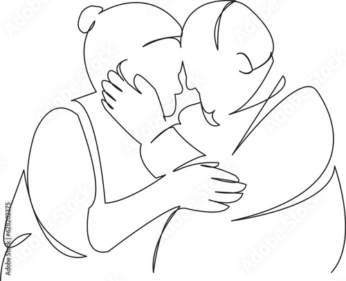 elderly married couple kissing