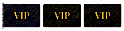 VIP card design, vector