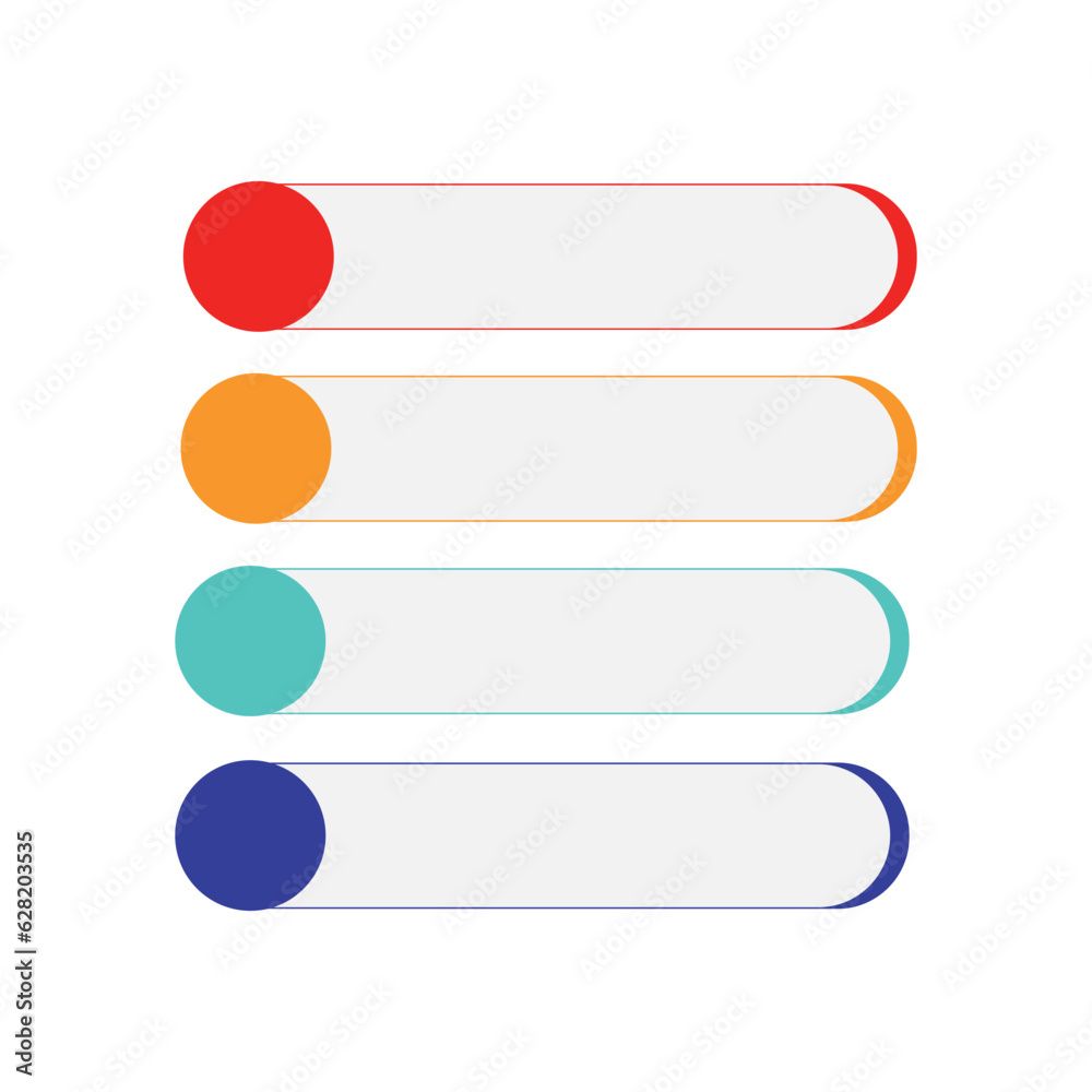 Fototapeta premium Four Infographic Chart