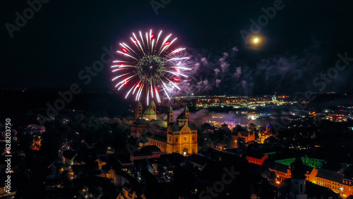 Feuerwerk und Kulturdenkmal