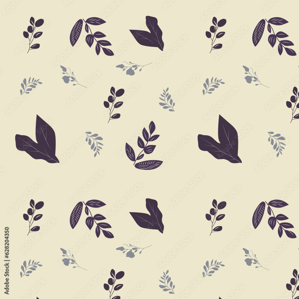 seamless pattern with flowers and leaves seamless pattern with flowers and leaves