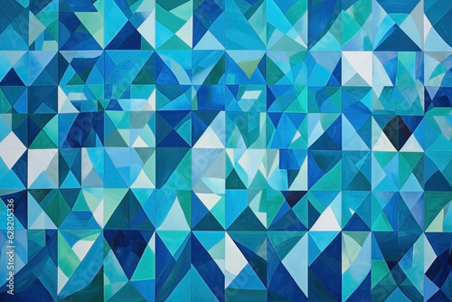 Abstract blue creative paint background. Ai generated
