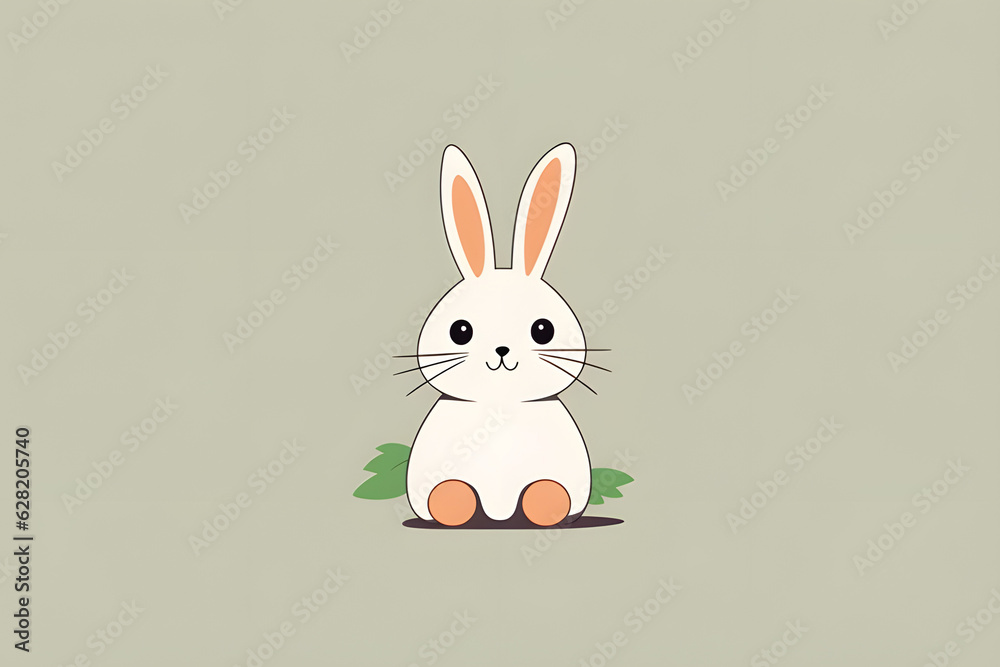 Obraz premium easter bunny with easter egg.