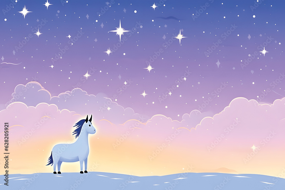 kid drawing,simple unicorn and stars,minimal flat cartoon.GenerativeAI. kid drawing,simple unicorn and stars,minimal flat cartoon.GenerativeAI.