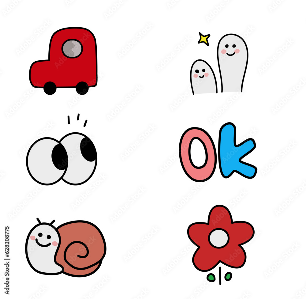 set of icons set of icons
