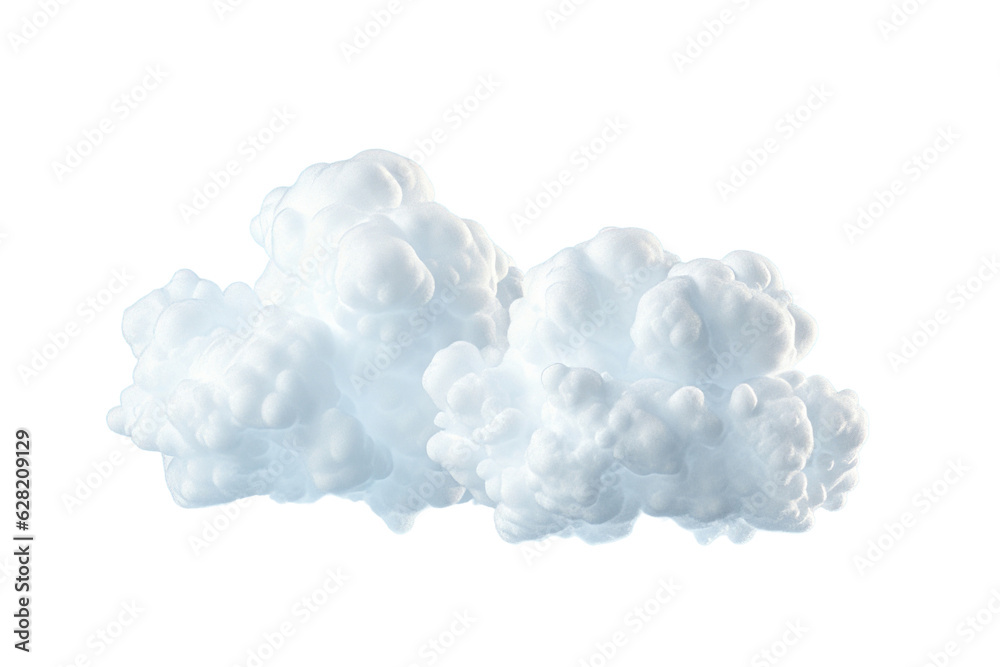 White clouds isolated on transparent background White clouds isolated on transparent background