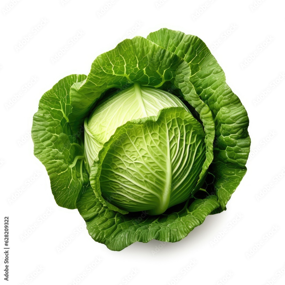 Cabbage Isolated on White Background Cabbage Isolated on White Background