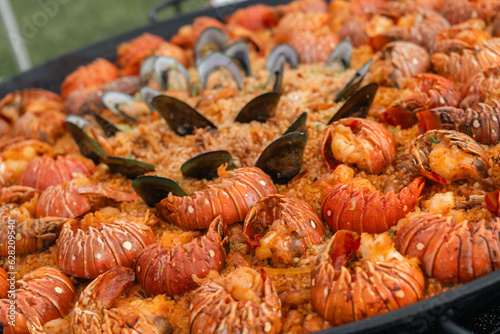 paella, lobster, 