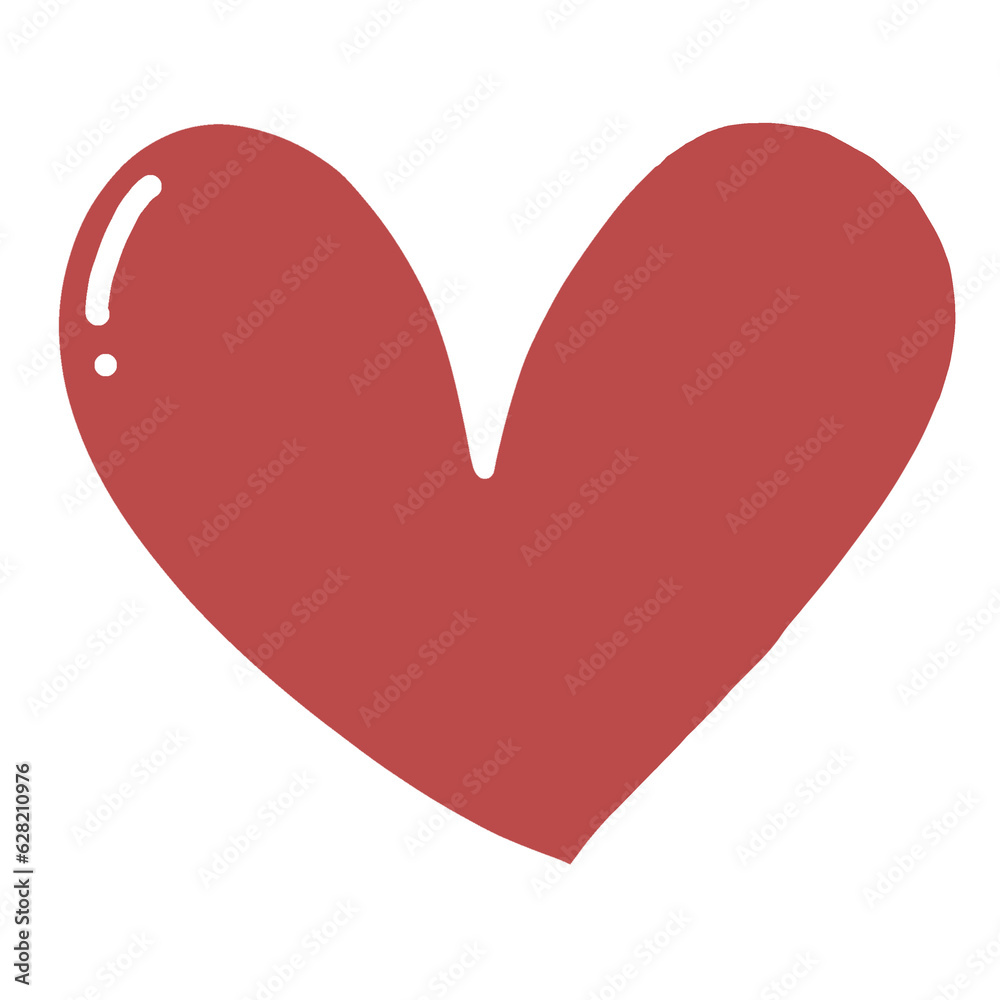 red heart on white red heart on white
