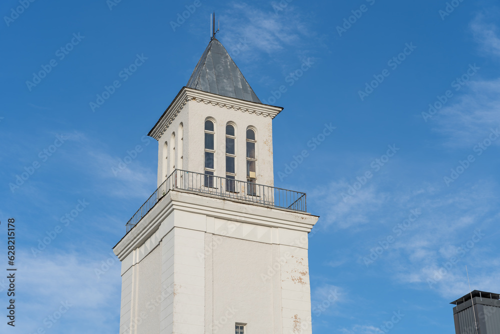 Tower of Valga railway station in Estonia