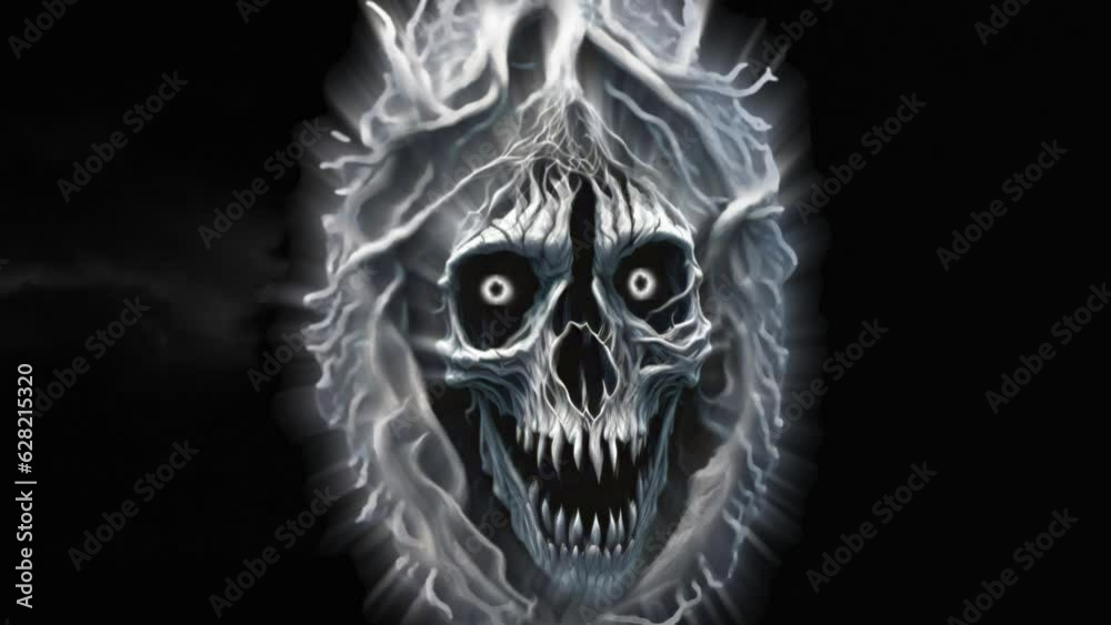 Halloween skeleton ghost infinite loop 10 seconds 4K resolution Halloween skeleton ghost infinite loop 10 seconds 4K resolution