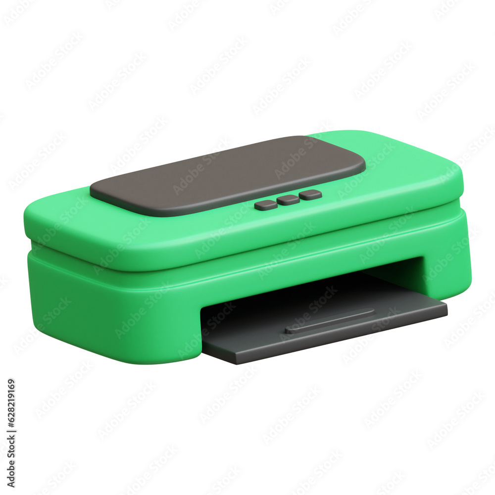 Printer 3d render icon illustration
Printer 3d render icon illustration