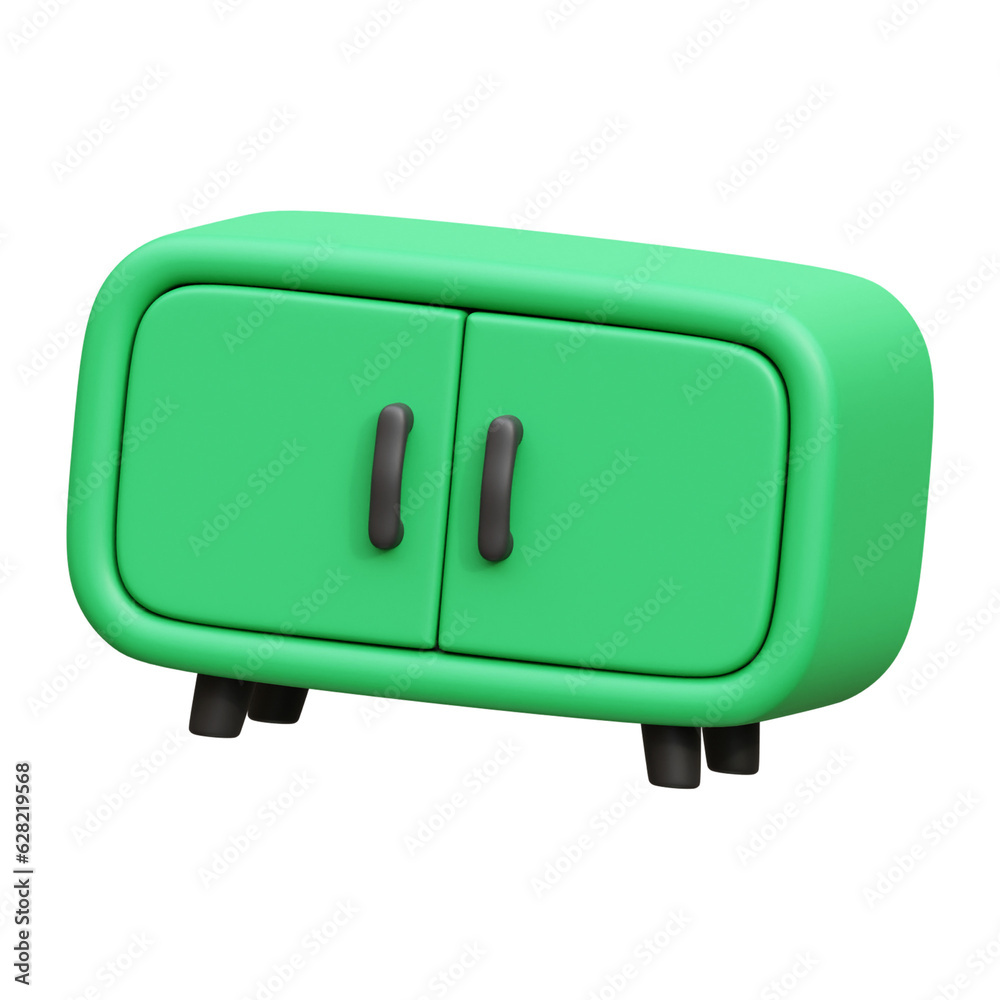 Cabinet 3d render illustration icon
Cabinet 3d render illustration icon