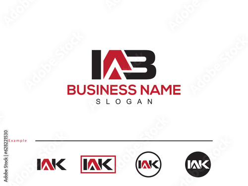 Unique Letter IAB ia Business Logo Icon For Your Shop photo