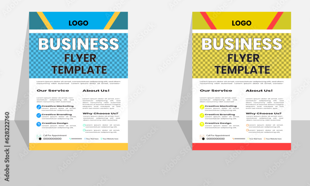 Abstract business flyer and Modern template. Abstract business flyer and Modern template.