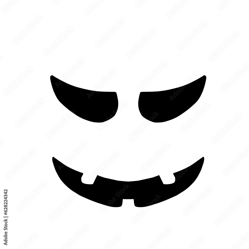 Pumpkin face, decoration for halloween celebration Pumpkin face, decoration for halloween celebration