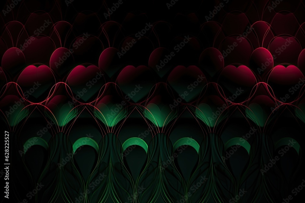 Obraz premium red and green lights background