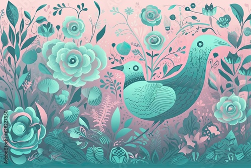 background with birds