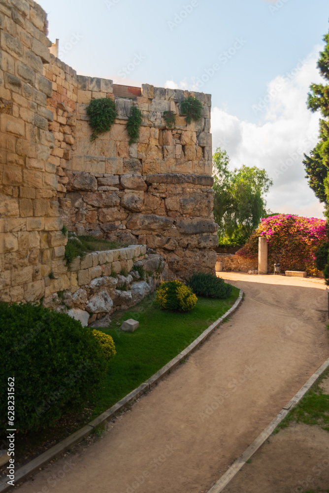 Tarragona old roman walls in Spain