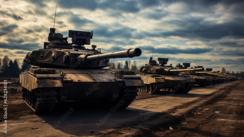 tank column advancing, invasion war generative ai tank column advancing, invasion war generative ai