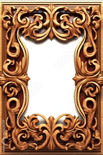 frame with ornament, generative ai