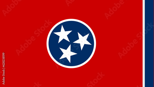 Tennessee state flag - vector illustration