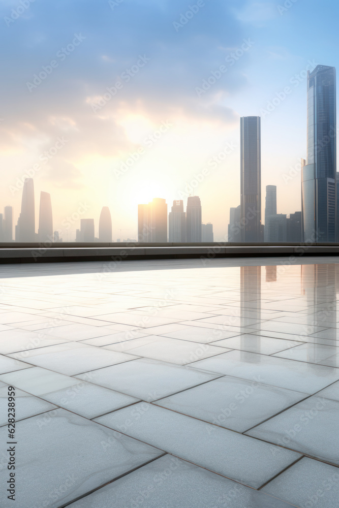 modern building with empty space