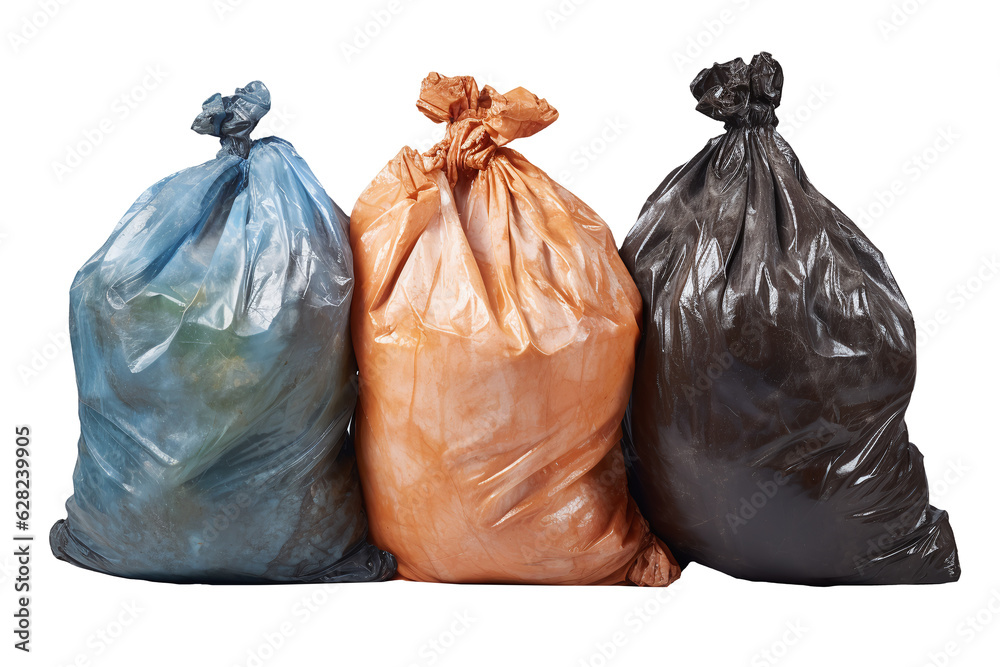 Garbage bags on a transparent background. PNG file Garbage bags on a transparent background. PNG file