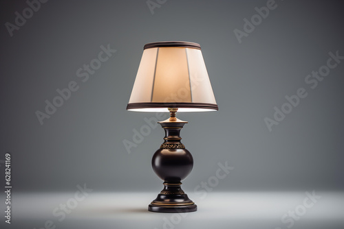 lamp on a solid gray background