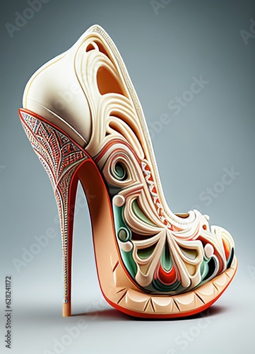 high heels, scarpin, stiletto, generated by ai photo