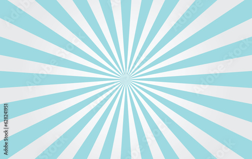 Illustration Vector Graphic Blue Sun Ray Background