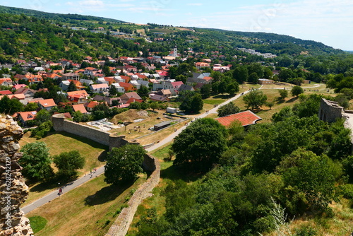 Blick über die Burg Devin auf Devin, Bratislava, Slowakei