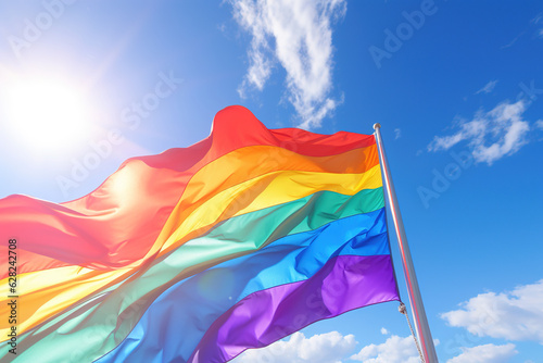 Rainbow flag generative ai