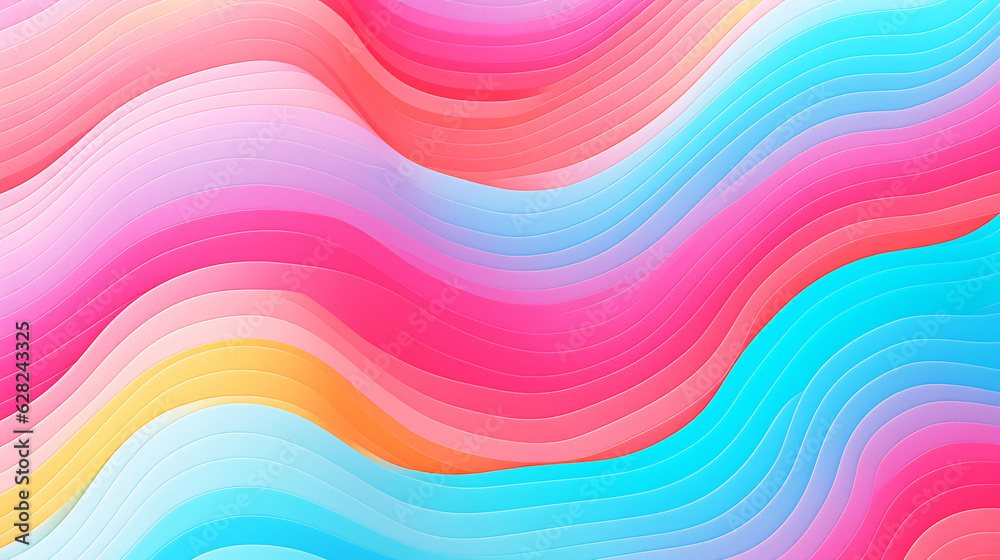 Vibrant Neural Connections: Close-Up of Glowing Blue and Pink Brain Lights [Generative AI]